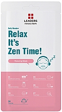 Düfte, Parfümerie und Kosmetik Entspannende und pflegende Tuchmaske für das Gesicht mit Edelweißextrakt und Hyaluronsäure - Leaders Daily Wonders Relax It's Zen Time!