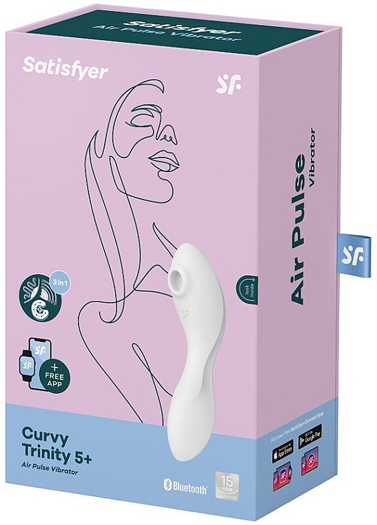 Vakuum-Stimulator weiß - Satisfyer Curvy Trinity 5+ — Bild N1