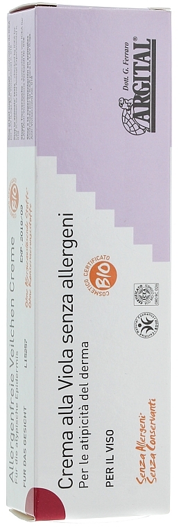 Allergenfreie Gesichtscreme mit Veilchen - Argital Allergen-free Violet cream for face — Foto N2