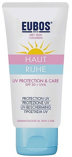 Sonnenschutzcreme für trockene Kinderhaut - Eubos Med Haut Ruhe UV Protection & Care SPF30 — Bild N2