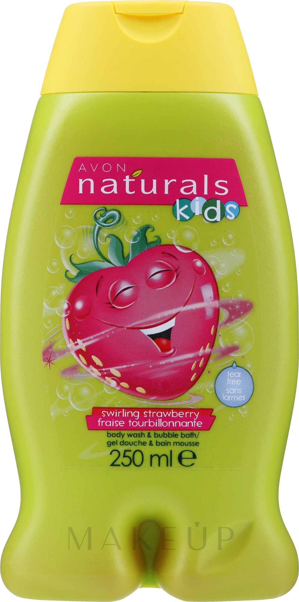 2in1 Duschgel und Badeschaum für Kinder mit Erdbeerduft - Avon Naturals — Bild 250 ml