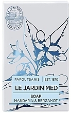 Düfte, Parfümerie und Kosmetik Seife Mandarine und Bergamotte - Papoutsanis Le Jardin Med Bar Soap