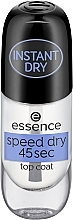 Düfte, Parfümerie und Kosmetik Nagelüberlack - Essence Speed Dry 45sec Top Coat