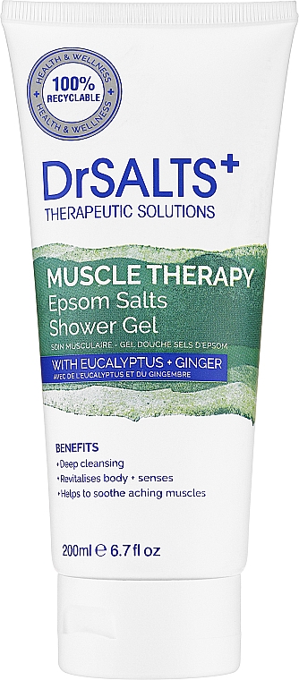 Duschgel mit Ingwer und Eukalyptus - Muscle Therapy Epsom Salt Shower Gel — Bild N1