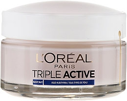 Feuchtigkeitsspendende Nachtcreme für alle Hauttypen - L'Oreal Triple Active Hydrating Night Cream 24H For All Skin Types — Bild N3