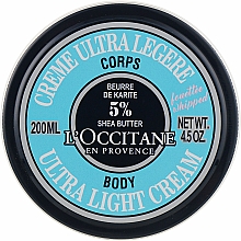 Ultra leichte Körpercreme mit Sheabutter - L'occitane Shea Butter Ultra Light Body Cream — Bild N2