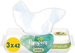 Feuchttücher für Babys 3x42 St. - Pampers Harmonie Coco Baby Wipes — Bild N3