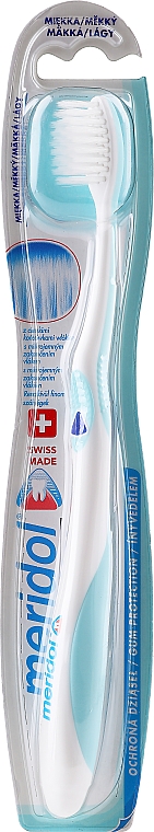 Zahnbürste weich mit blauem Dreieck - Meridol Soft Toothbrush — Bild N1