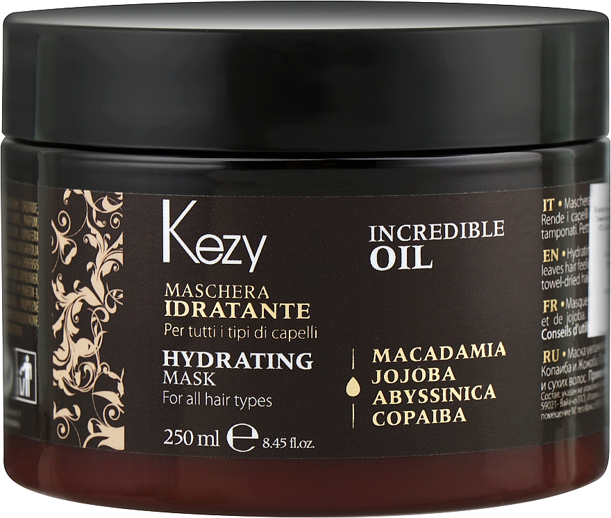 Feuchtigkeitsspendende Haarmaske - Kezy Incredible Oil Hydrating Mask — Bild N1