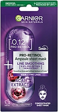 Tuchmaske für das Gesicht - Garnier Skin Naturals Pro-Retinol Sheet Mask — Bild N1