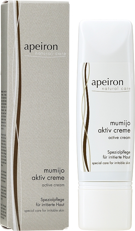 Gesichtscreme mit Mumijo und Bienenwachs für irritierte Haut - Apeiron — Bild N2