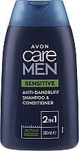 Düfte, Parfümerie und Kosmetik 2in1 Anti-Schuppen Shampoo und Haarspülung für empfindliche Kopfhaut - Avon Care Men Sensitive 2-in-1 Anti Dandruff Shampoo & Conditioner