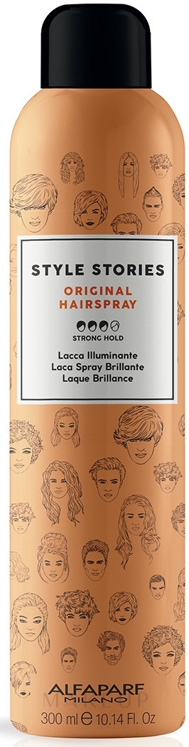 Haarspray Starker Halt - Alfaparf Milano Style Stories Original Hairspray — Bild 300 ml