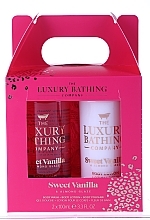 Set - Grace Cole The Luxury Bathing Sweet Vanila (Duschgel 100 ml + Körperlotion 100 ml + Badeschwamm) — Bild N1