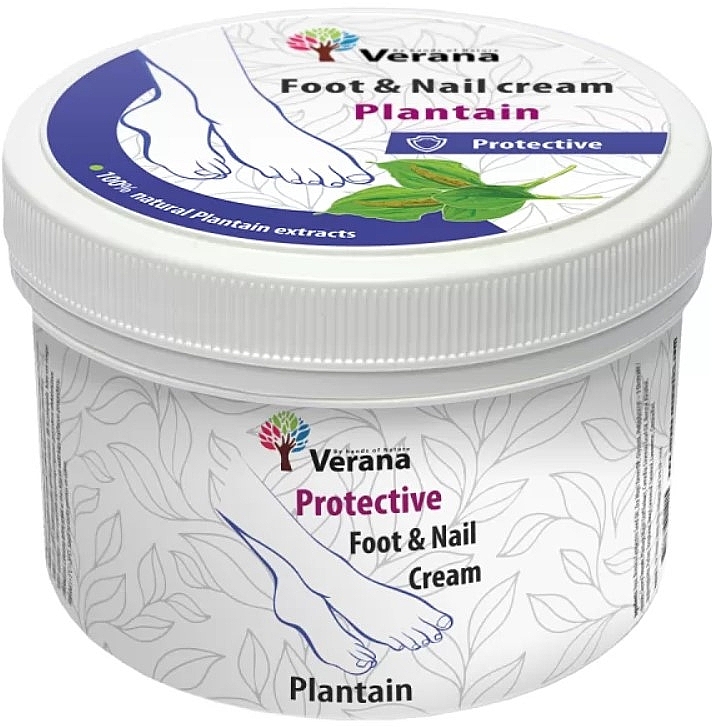 Schutzcreme für Füße und Nägel - Verana Protective Foot & Nail Cream Plantain — Bild N1