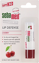 Düfte, Parfümerie und Kosmetik Schützender Lippenbalsam mit Kirschgeschmack, Jojobaöl und Vitamin E SPF 30 - Sebamed Lip Defense Stick SPF30 Cherry