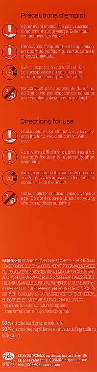 Bio-Sonneschutzspray für Gesicht und Körper SPF 30 - Acorelle Sun Spray High Protection Face & Body — Bild N3