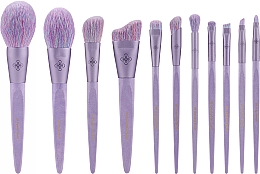 Düfte, Parfümerie und Kosmetik Make-up Pinselset 11-tlg. - Eigshow Beauty Eco Pro Bamboo Fiber Purple Brush Kit