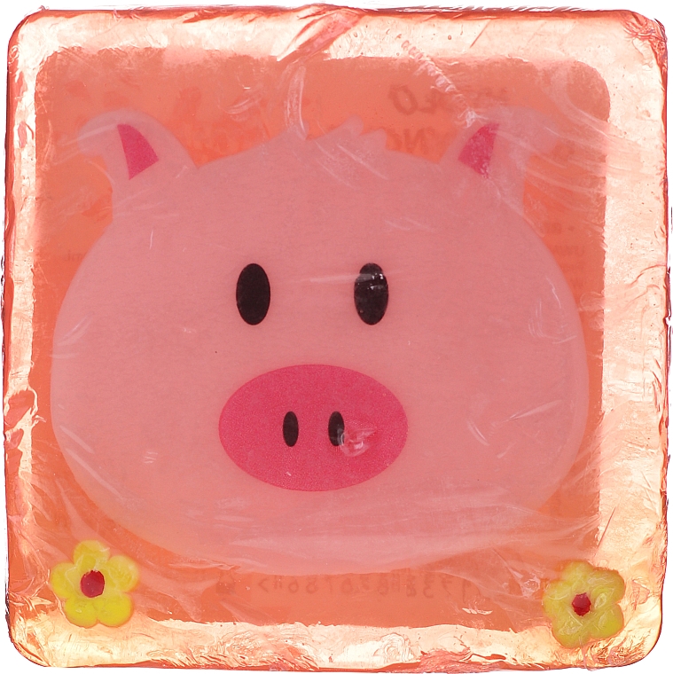 Glycerinseife für Kinder mit saftigem Erdbeerduft Schweinchen - Chlapu Chlap Glycerine Soap — Bild N1