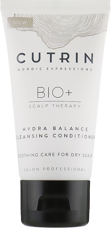 Beruhigende feuchtigkeitsspendende und balancierende Haarspülung für trockene Kopfhaut - Cutrin Bio+ Hydra Balance Conditioner — Bild N1
