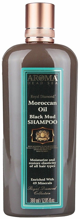 Feuchtigkeitsspendendes Shampoo mit schwarzem Schlamm und Arganöl - Aroma Dead Sea Shampoo 