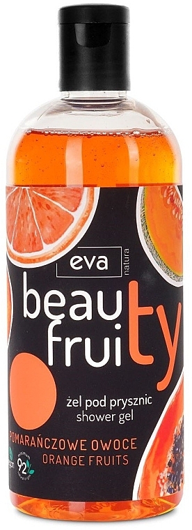 Duschgel orangefarbene Früchte - Eva Natura Beauty Fruity Orange Fruits Shower Gel — Bild N1