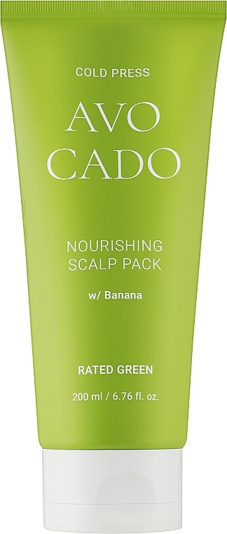 Nährende Kopfhautmaske mit Avocadoöl und Bananenextrakt - Rated Green Cold Brew Avocado Nourishing Scalp Pack (Tube)  — Bild N1