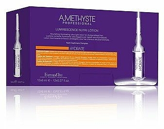 Lotion für trockenes und geschädigtes Haar - Farmavita Amethyste Hydrate Luminescence Nutri Lotion 12x8ml — Bild N2