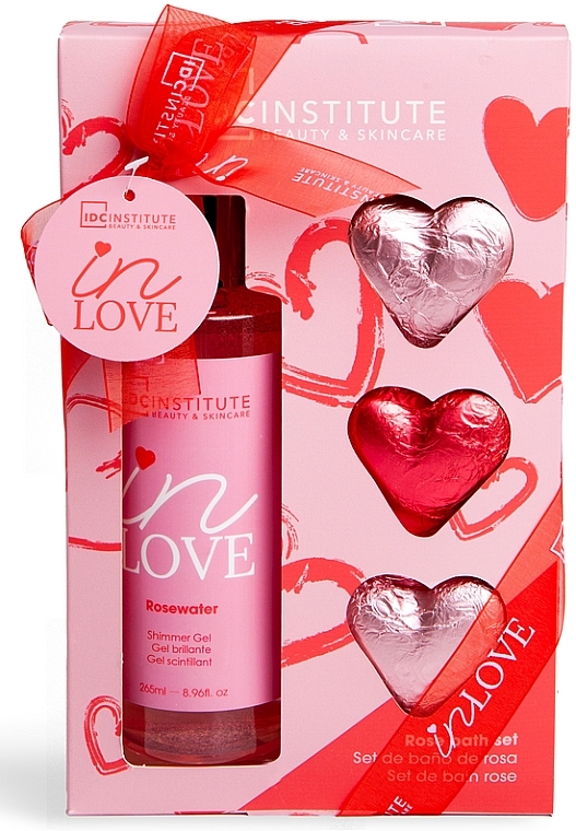 Körperpflegeset - IDC Institute In Love Set (Duschgel 265 ml + Badebombe 3x 50g) — Bild N1