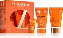 Düfte, Parfümerie und Kosmetik Lancaster Sun Beauty (Körpermilch 50 ml + Creme 3 ml + Körperlotion 50 ml) - Set