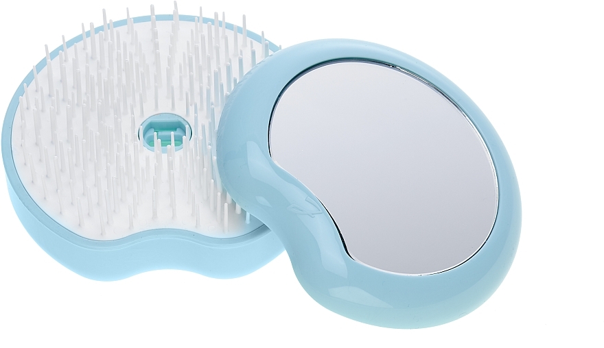 Kompakte Haarbürste d 84 mm türkis - Janeke The Original Pomme Brush With Mirror — Bild N4