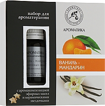 Düfte, Parfümerie und Kosmetik Aromatherapie-Set Vanille Mandarine - Aromatika (oil/10ml + accessories/5 St.) 