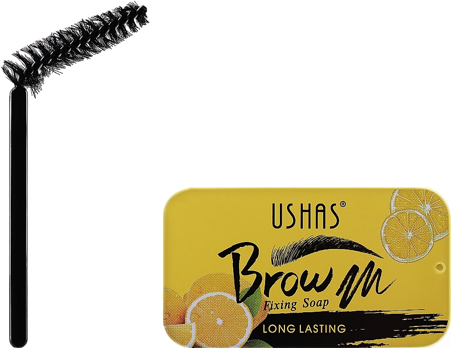 Augenbrauenfestigungsseife mit Zitrone - Ushas Brow Fixing Soap Long Lasting — Bild N1