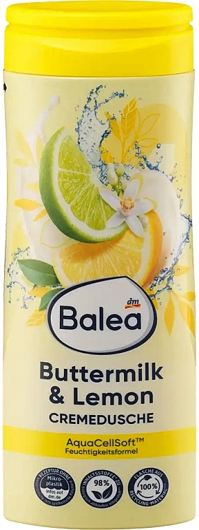 Duschcreme-Gel mit Buttermilch und Zitrone - Balea Cremedusche Buttermilk & Lemon — Bild N1
