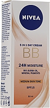 5in1 Feuchtigkeitsspendende BB Gesichtscreme SPF 15 - Nivea 5in1 BB Day Cream 24H Moisture SPF 15 — Bild N1
