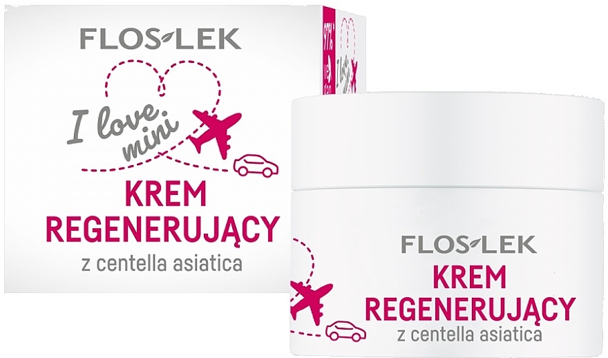 Regenerierende Gesichtscreme mit Centella Asiatica - Floslek I Love Mini Regenerating Cream With Centella Asiatica — Bild N1