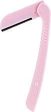 Düfte, Parfümerie und Kosmetik Faltbares Rasiermesser für Augenbrauen und Gesicht rosa - Lash Brow