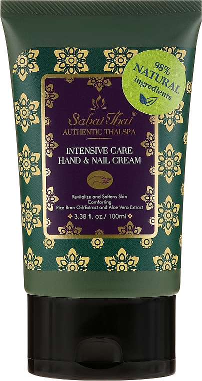 Intensiv pflegende Hand- und Nagelcreme mit Reiskleieöl und Aloe vera - Sabai Thai Intensive Care Rice Milk Hand & Nail Cream — Bild N1
