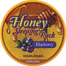 Nachtmaske für das Gesicht mit Honig- und Blaubeerextrakt - Holika Holika Honey Sleeping Pack — Bild N2