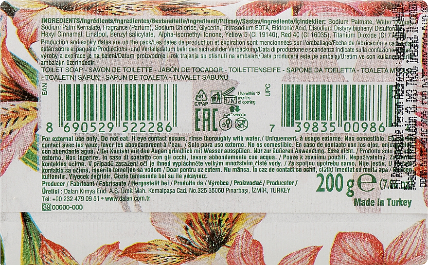 Parfümierte Seife mit Orchidee und Lilie Dalan Le Jardin 200 g - Dalan Le Jardin Orchid & Lily Soap — Bild N2