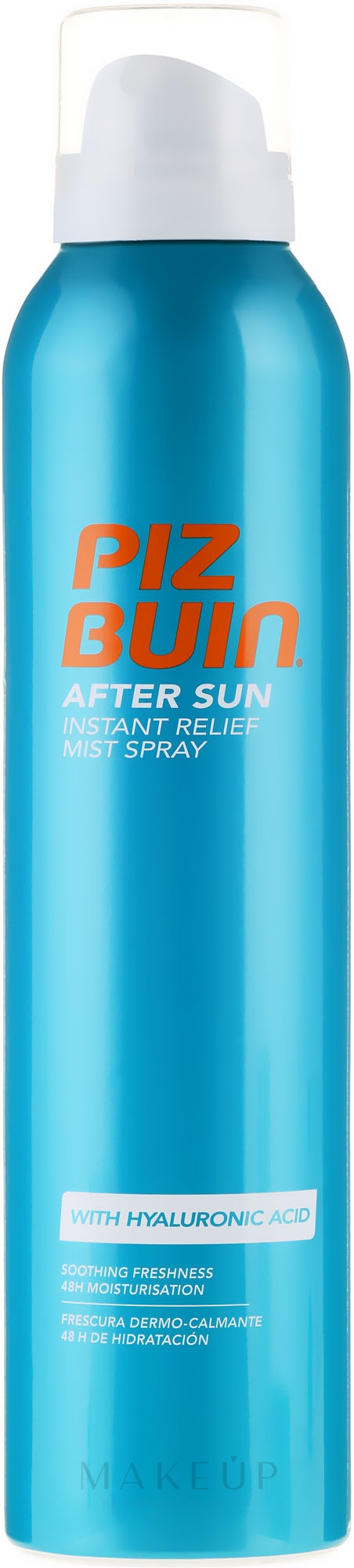 Beruhigendes und erfrischendes After Sun Körperspray mit Hyaluronsäure - Piz Buin After Sun Instant Relief Mist Spray — Bild 200 ml