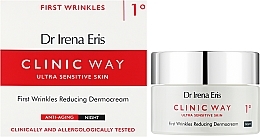 Nachtcreme gegen Falten - Dr. Irena Eris Clinic Way 1° First Wrinkles Reducing Dermocream Night — Bild N2