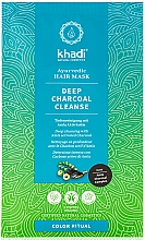 Düfte, Parfümerie und Kosmetik Tiefenreinigende Haarmaske mit Aktivkohle und Amla - Khadi Deep Charcoal Cleanse Haar Maske