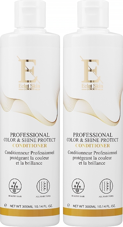 Haarpflegeset - Eclat Skin London Professional Color & Shine Protect Conditioner (Conditioner 2x300ml)  — Bild N1