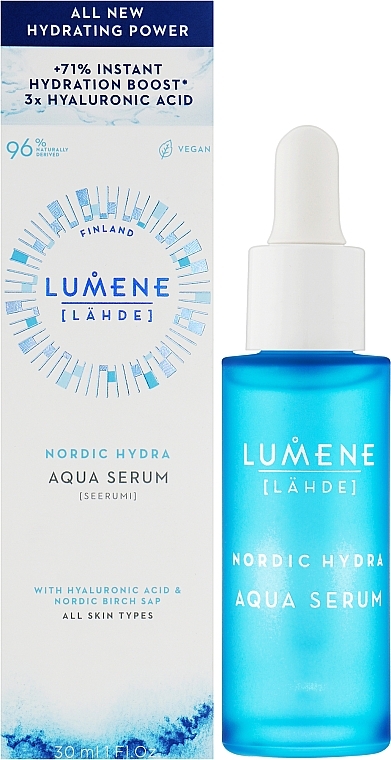 Feuchtigkeitsspendendes Gesichtsserum - Lumene Nordic Hydra Aqua Serum — Bild N1