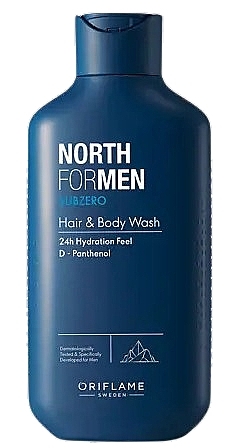 Shampoo für Haare und Körper - Oriflame North For Men Subzero Hair & Body Wash — Bild N1