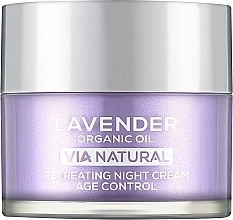 Regenerierende Nachtcreme für das Gesicht - BioFresh Via Natural Lavender Organic Oil Recreating Night Cream Age Control  — Bild N1