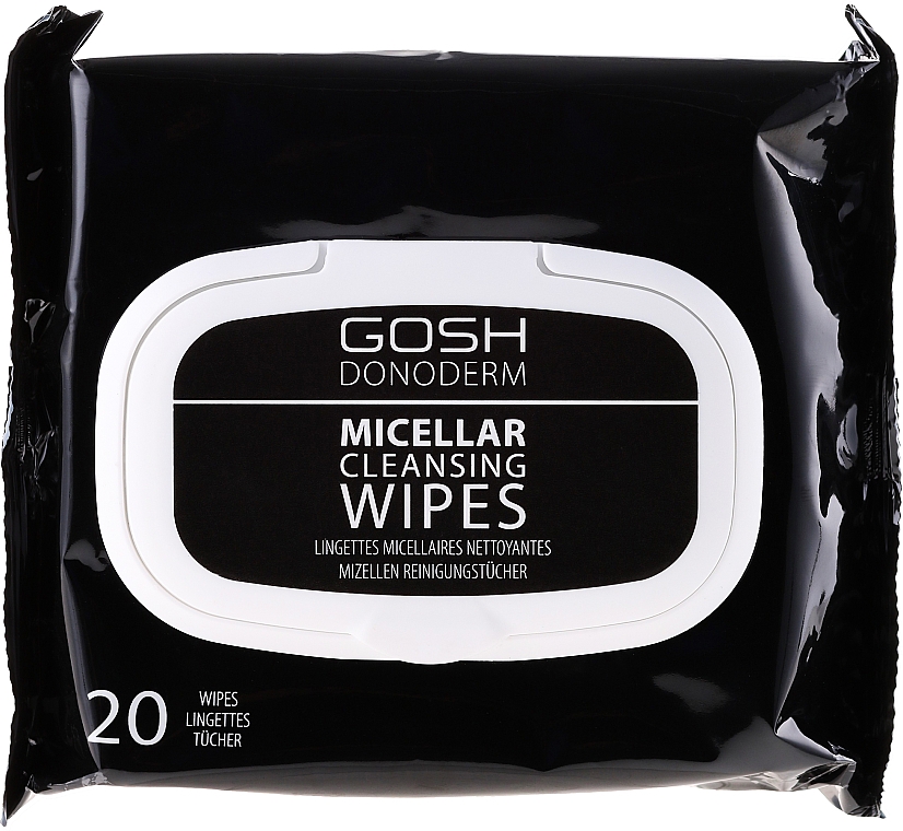 Make-up-Entfernungstücher mit Mizellenwasser - Gosh Donoderm Micellar Cleansing Wipes
