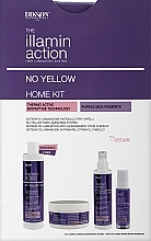 Düfte, Parfümerie und Kosmetik Haarlaminierungsset - Dikson Illaminaction No Yellow Home Kit (Haarshampoo 300ml + Konzentrat 300ml + Creme 200ml + Kristalle 50ml)