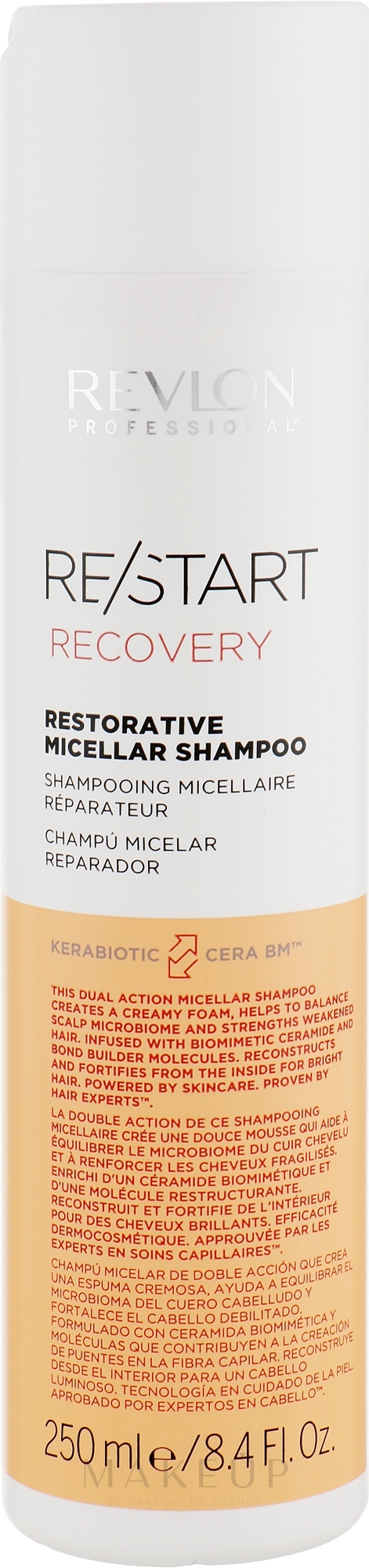 Regenerierendes Mizellen-Shampoo - Revlon Professional Restart Recovery Restorative Micellar Shampoo — Bild 250 ml